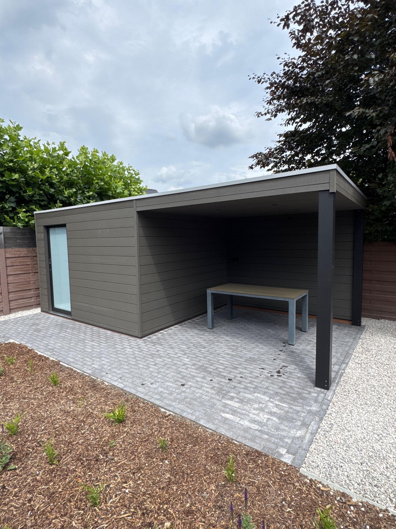 Tuinconstructie in WPC te Dilsen